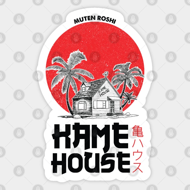 Muten Roshi  Kame House Fanart Sticker by Planet of Tees